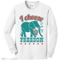 I Choose Freedom Republican Political Kids Long Sleeve Shirt thumb 0