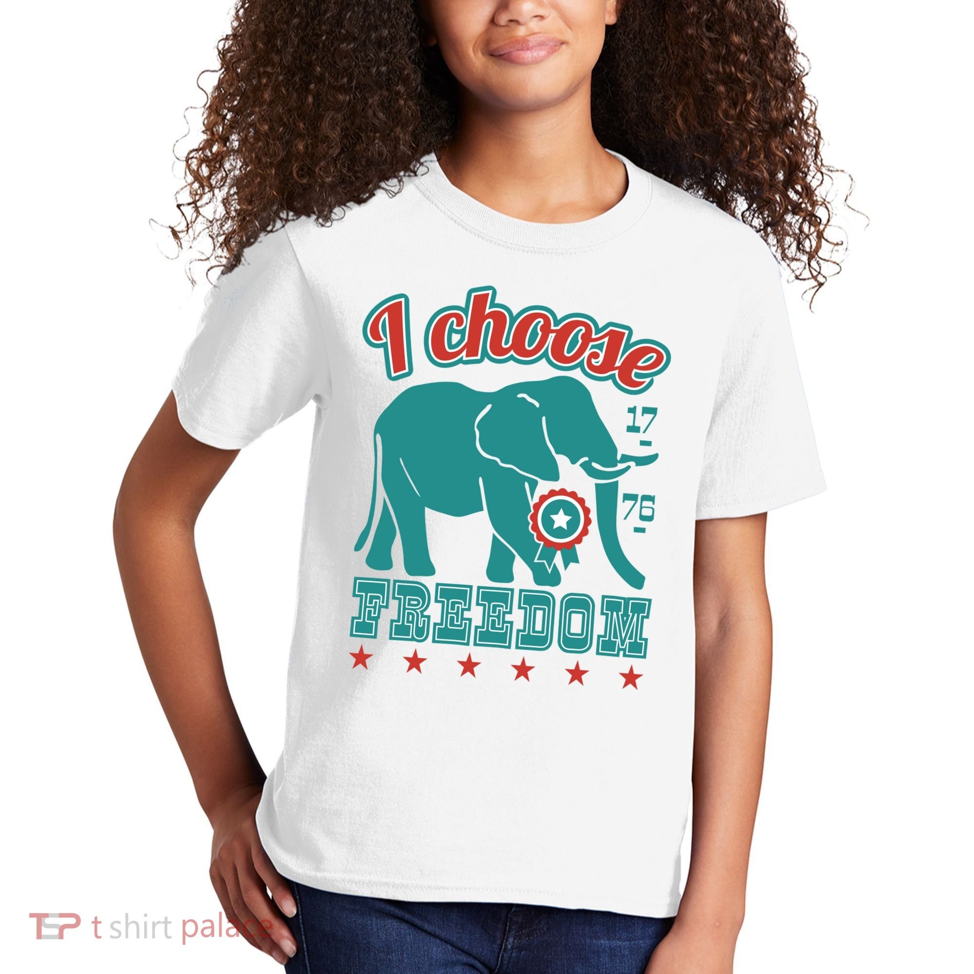 I Choose Freedom Republican Political Kids T-Shirt