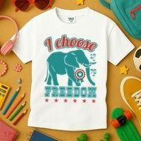 I Choose Freedom Republican Political Kids T-Shirt thumb 3