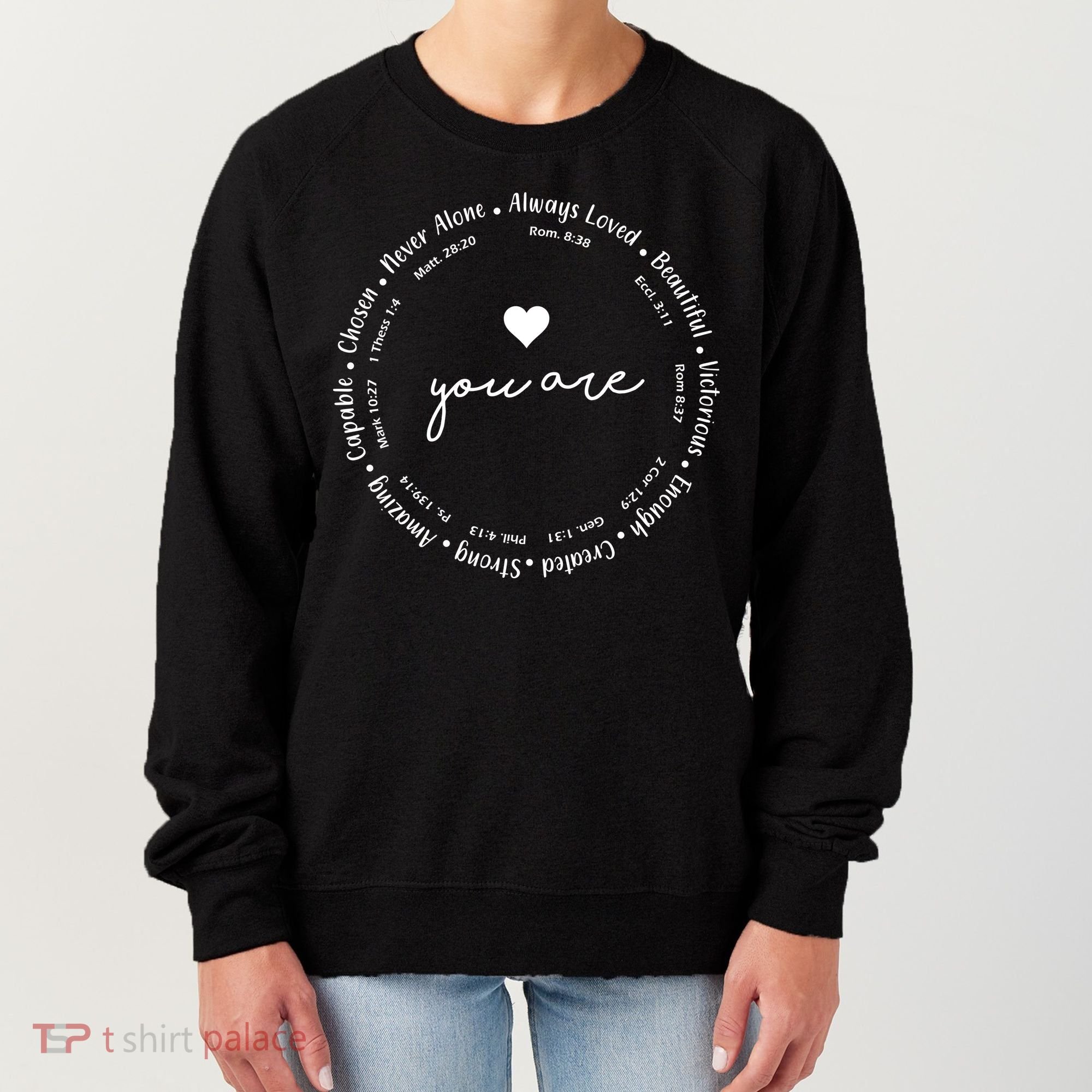 Inspiring Christian Faith Bible Quotes Women's Sweatshirt