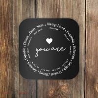 Inspiring Christian Faith Bible Quotes Coaster thumb 0