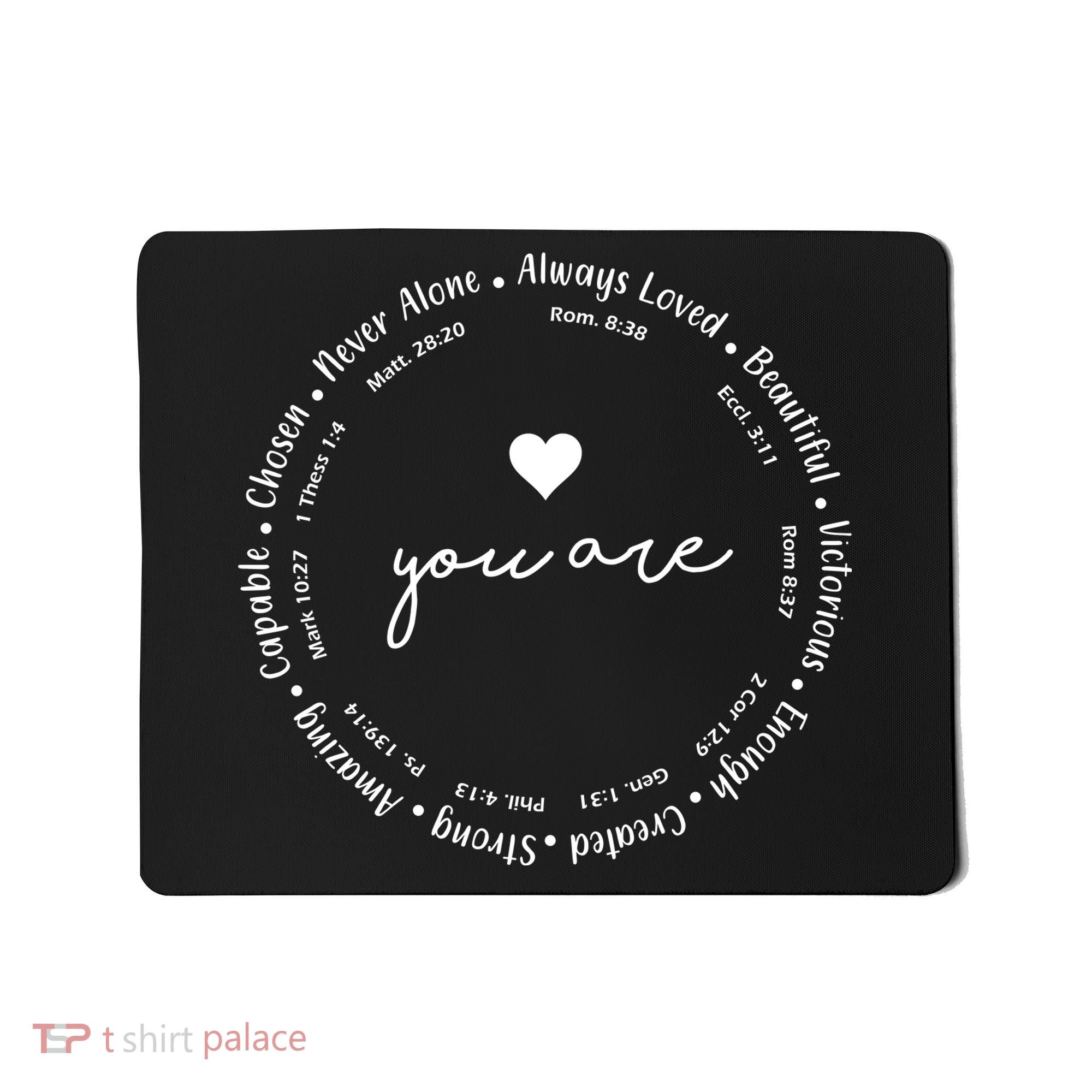 Inspiring Christian Faith Bible Quotes Mousepad