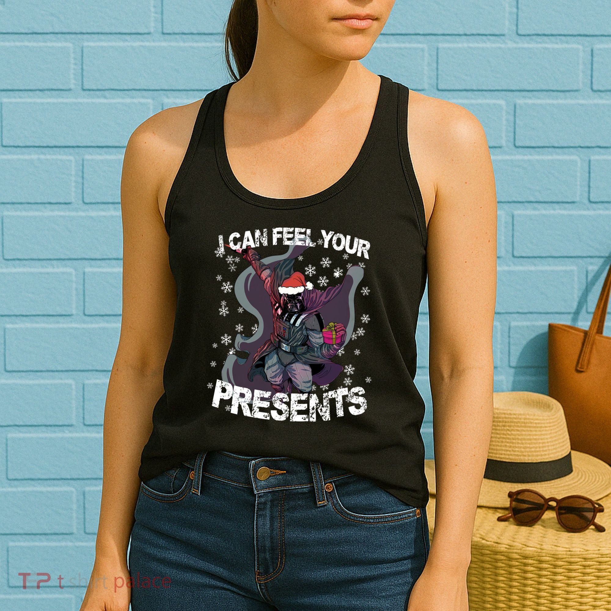 I Can Feel Your Presents Christmas Star Merry Wars Holiday Season Lover Women's Tank Top