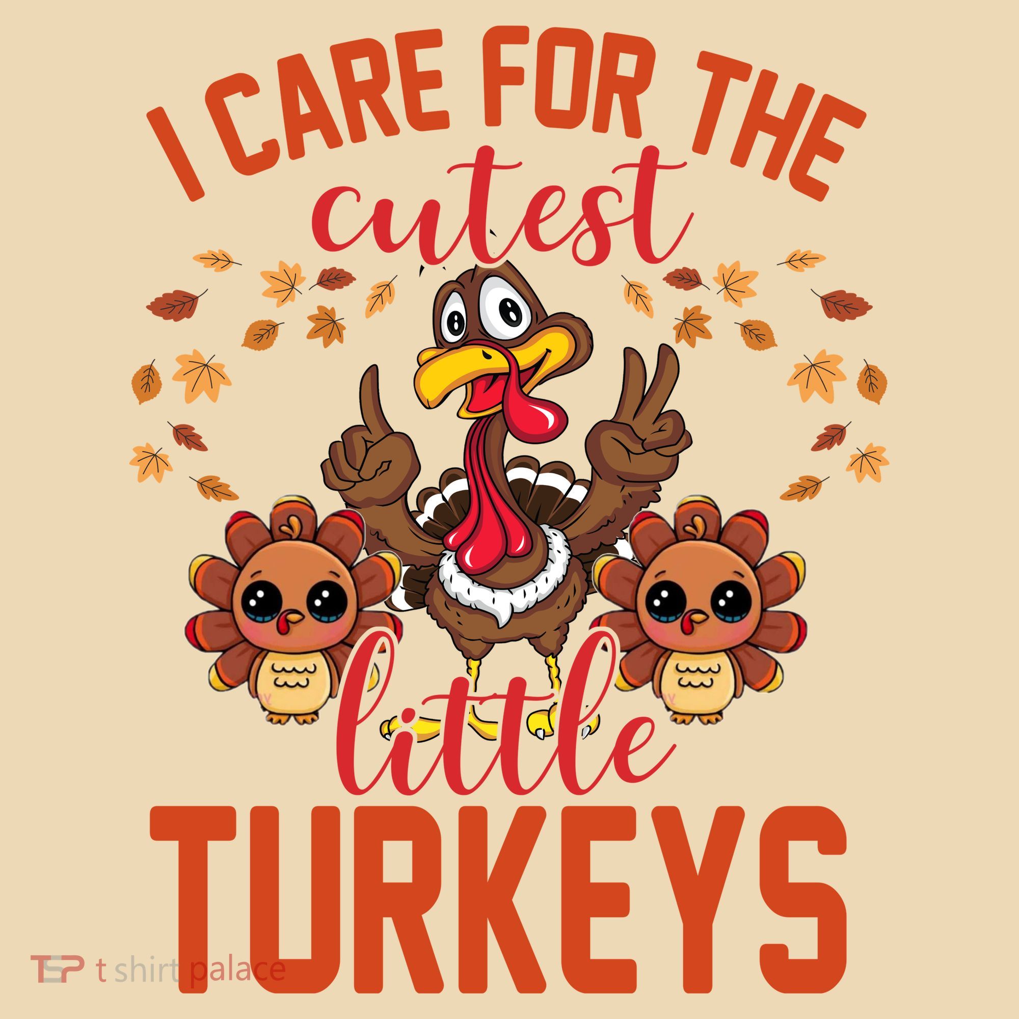 I Care For The Cutest Little Turkeys Thanksgiving Teacher Tote Bag