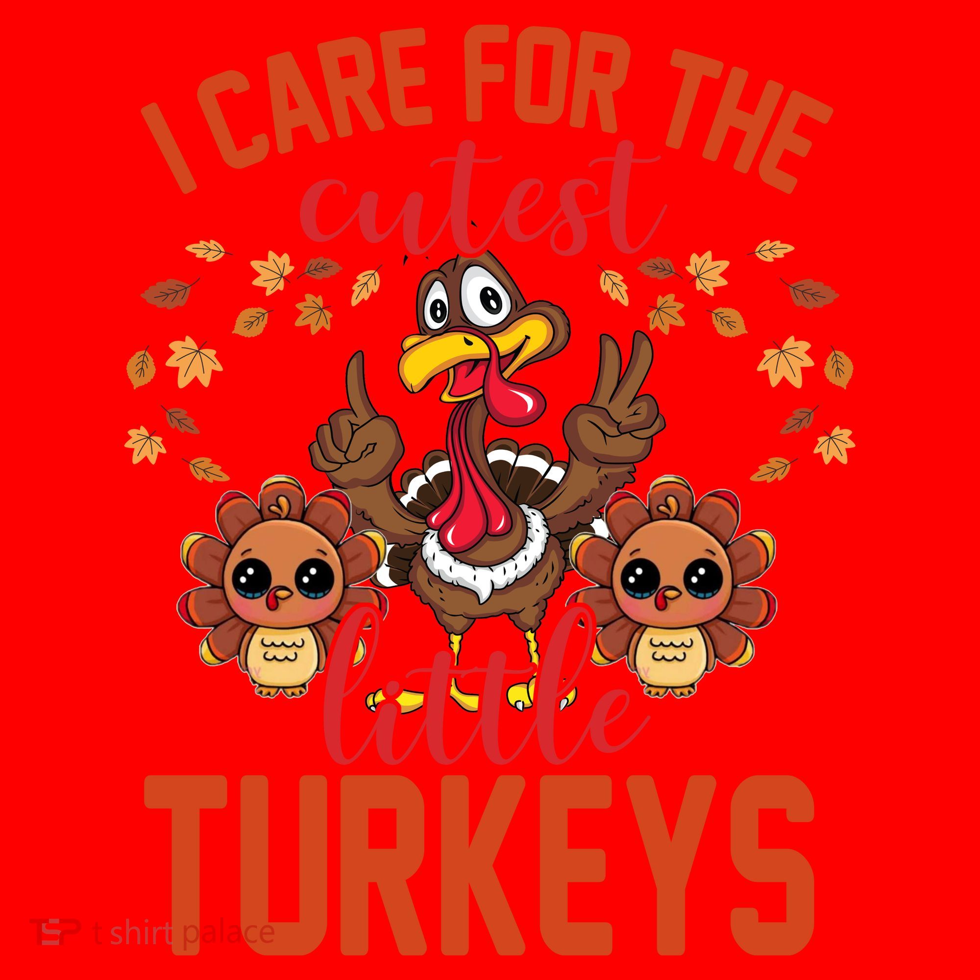 I Care For The Cutest Little Turkeys Thanksgiving Teacher Santa Hat
