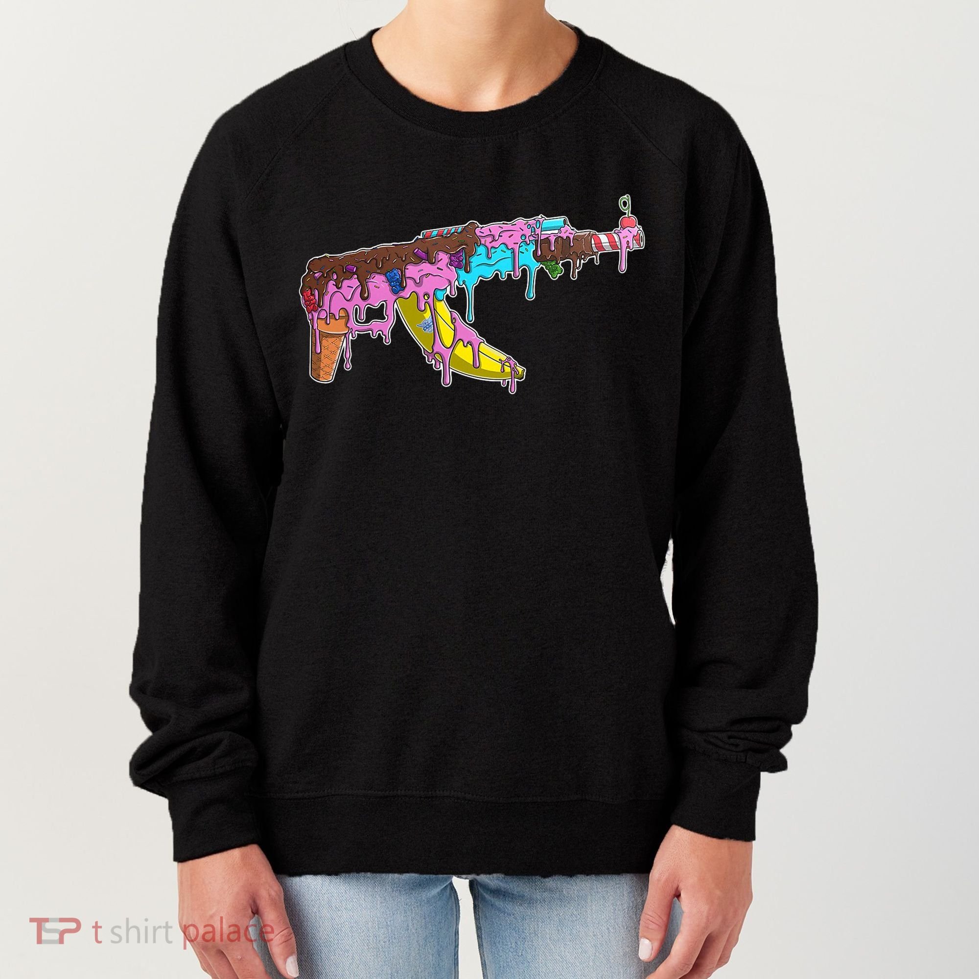Ice Cream Gun AK47 Women's Sweatshirt