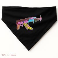 Ice Cream Gun AK47 USA-Made Doggie Bandana thumb 0