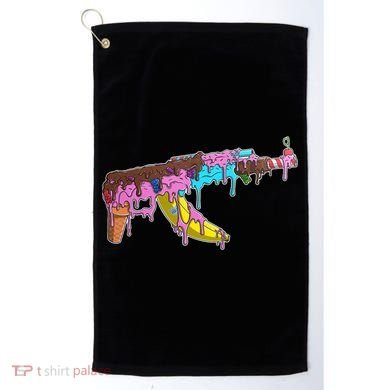 Ice Cream Gun AK47 Golf Towel