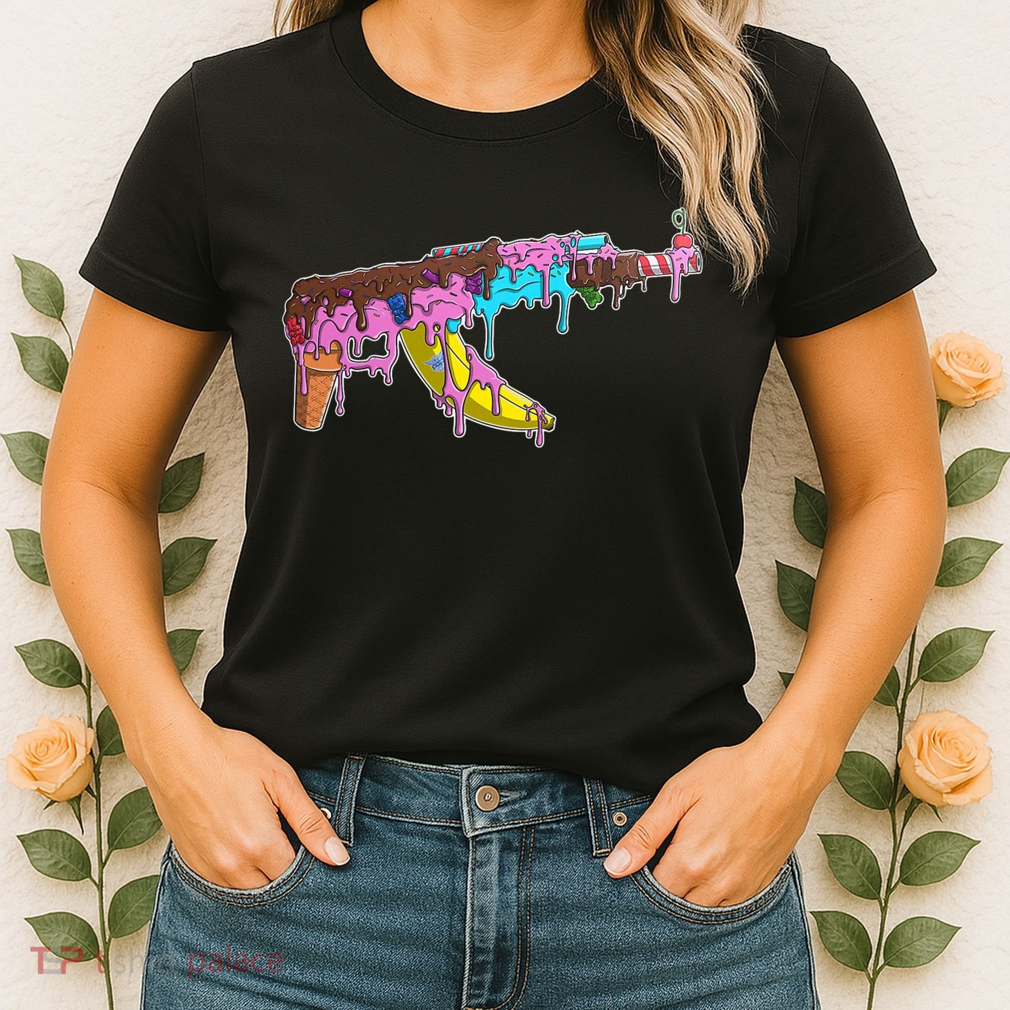 Ice Cream Gun AK47 Women's T-Shirt