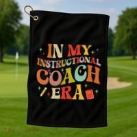 Instructional Coach Gift For Academic Specialist Golf Towel thumb 1