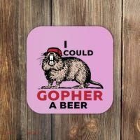 I Could Gopher A Beer Coaster thumb 0