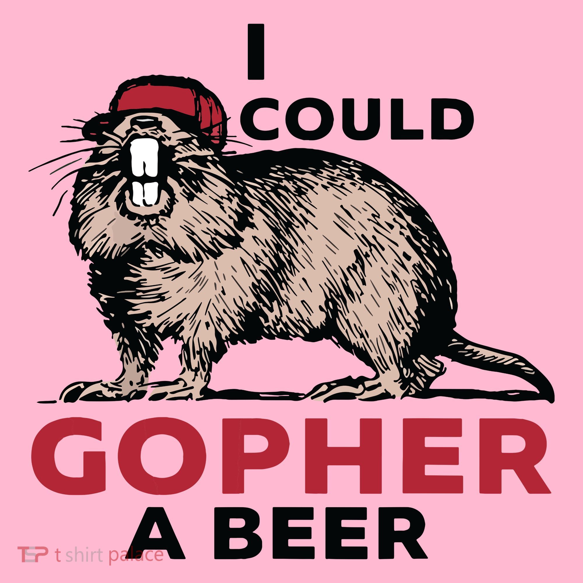 I Could Gopher A Beer Coaster