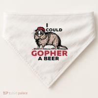I Could Gopher A Beer USA-Made Doggie Bandana thumb 0