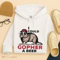I Could Gopher A Beer Hoodie thumb 4