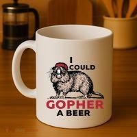 I Could Gopher A Beer Coffee Mug thumb 4