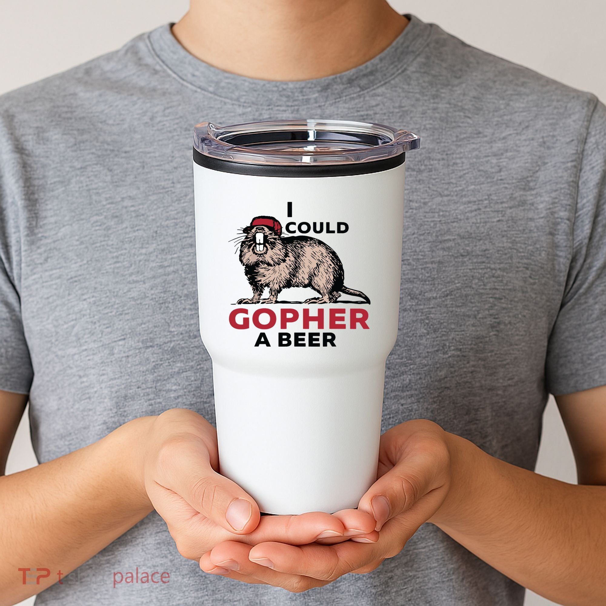 I Could Gopher A Beer Tumbler