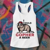 I Could Gopher A Beer Women's Tank Top thumb 3