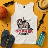 I Could Gopher A Beer Tank Top thumb 4