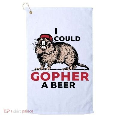 I Could Gopher A Beer Golf Towel