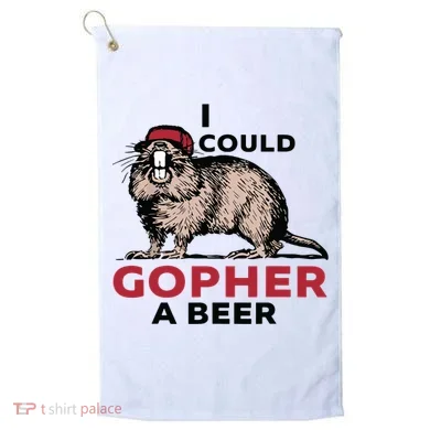 I Could Gopher A Beer Golf Towel