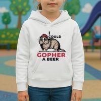 I Could Gopher A Beer Kids Hoodie thumb 3