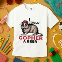 I Could Gopher A Beer Kids T-Shirt thumb 3