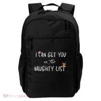 I Can Get You On The Naughty List Funny Christmas Apparell Backpack thumb 0