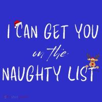I Can Get You On The Naughty List Funny Christmas Apparell Polo thumb 2