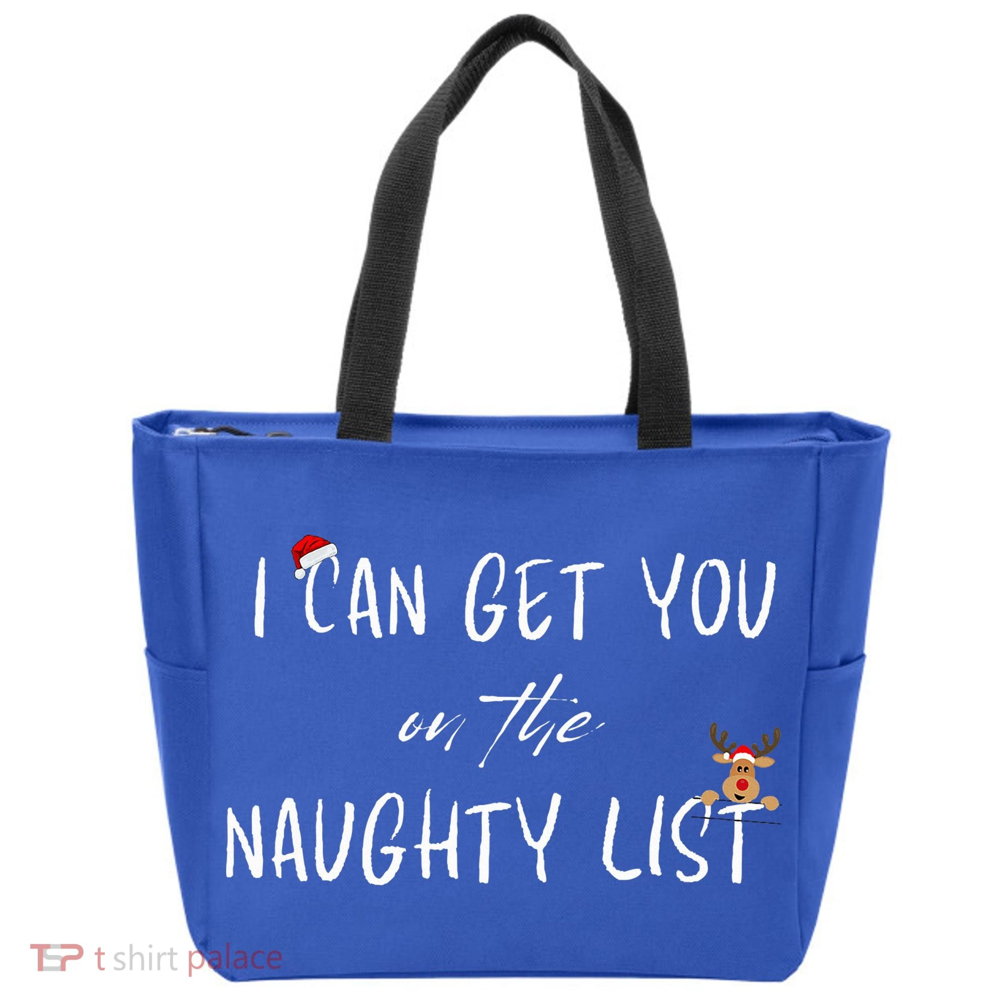 I Can Get You On The Naughty List Funny Christmas Apparell Tote Bag