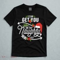 I Can Get You On Santa Naughty List Funny Christmas Gifts T-Shirt thumb 5