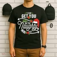 I Can Get You On Santa Naughty List Funny Christmas Gifts T-Shirt thumb 6