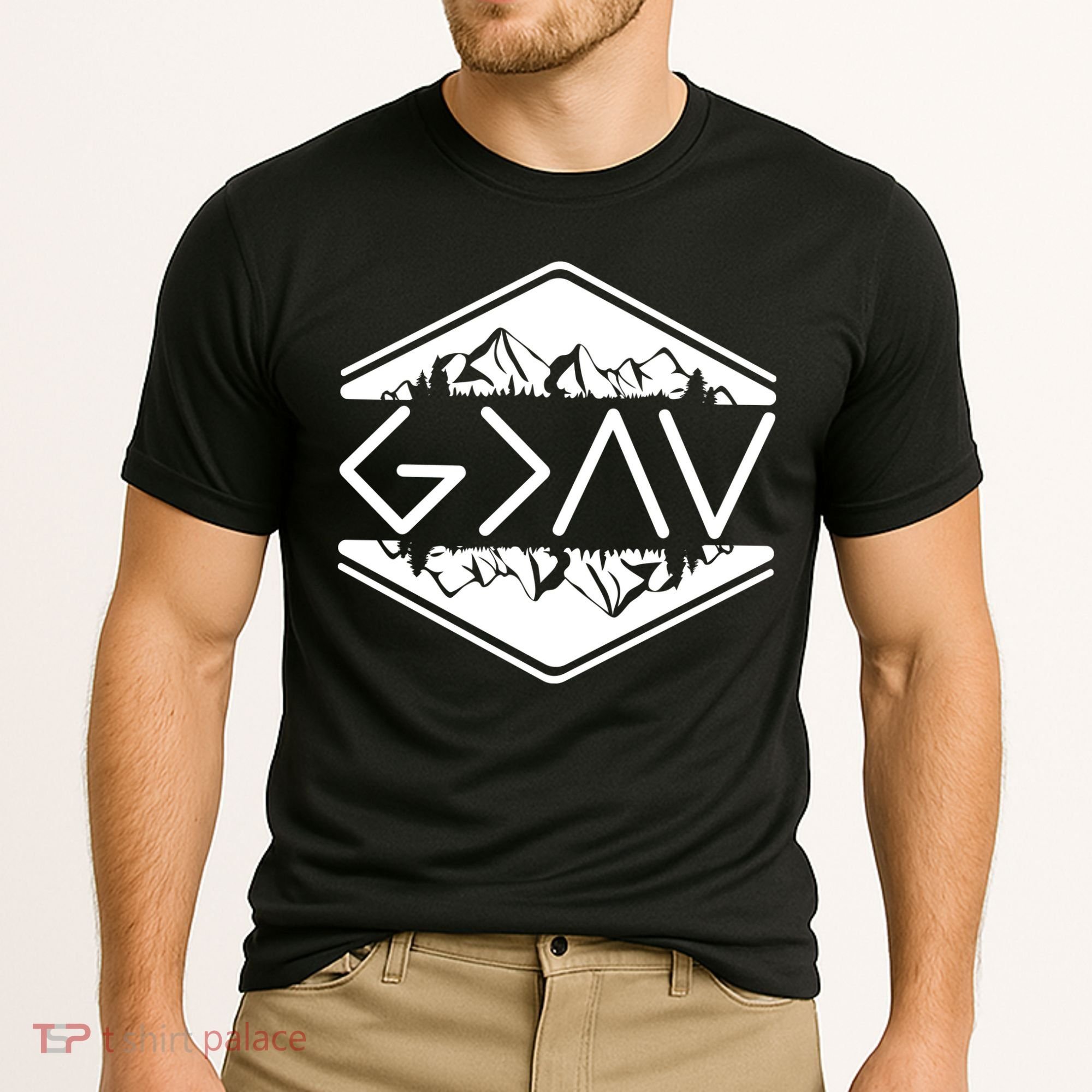 Inspirational Christian God Is Greater Than The High And Lows Camping Cooling Performance Crew T-Shirt