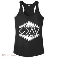 Inspirational Christian God Is Greater Than The High And Lows Camping Ladies PosiCharge Competitor Racerback Tank thumb 0