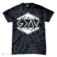 Inspirational Christian God Is Greater Than The High And Lows Camping Tie-Dye T-Shirt thumb 0