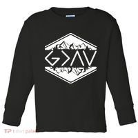 Inspirational Christian God Is Greater Than The High And Lows Camping Toddler Long Sleeve Shirt thumb 0