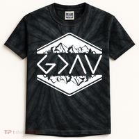 Inspirational Christian God Is Greater Than The High And Lows Camping Kids Tie-Dye T-Shirt thumb 0
