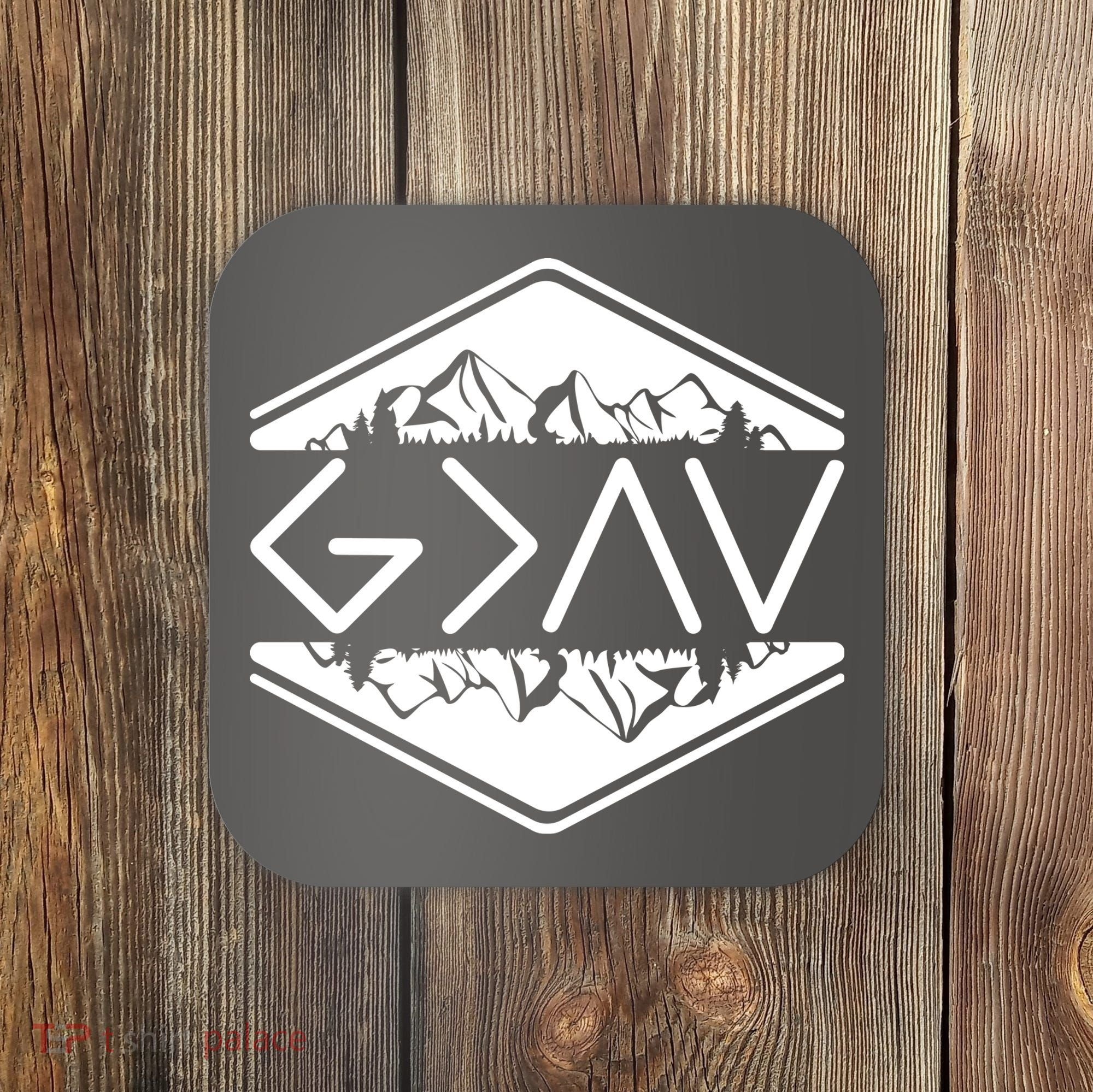 Inspirational Christian God Is Greater Than The High And Lows Camping Coaster