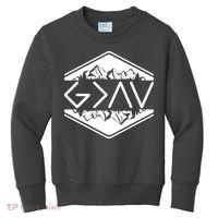 Inspirational Christian God Is Greater Than The High And Lows Camping Kids Sweatshirt thumb 0