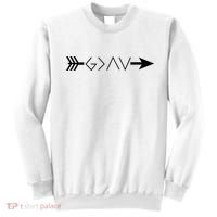 Inspirational Christian God Is Greater Than The High And Lows Shooting Arrow Sweatshirt thumb 0