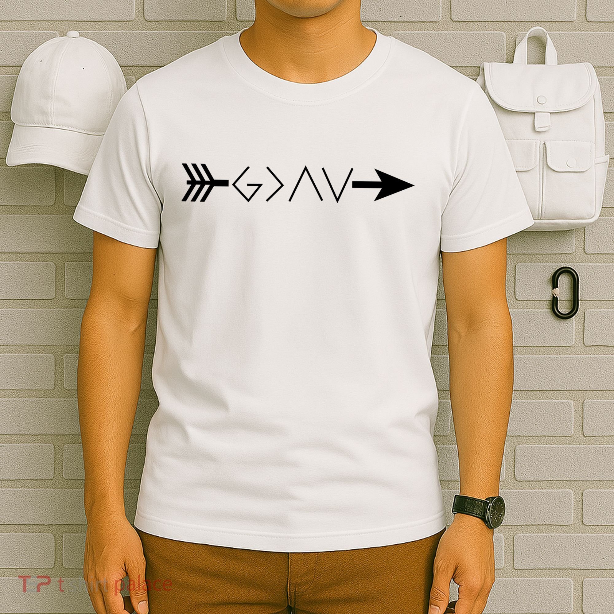 Inspirational Christian God Is Greater Than The High And Lows Shooting Arrow T-Shirt