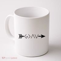 Inspirational Christian God Is Greater Than The High And Lows Shooting Arrow Coffee Mug thumb 0