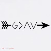 Inspirational Christian God Is Greater Than The High And Lows Shooting Arrow Ornament thumb 1