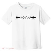 Inspirational Christian God Is Greater Than The High And Lows Shooting Arrow Toddler T-Shirt thumb 0