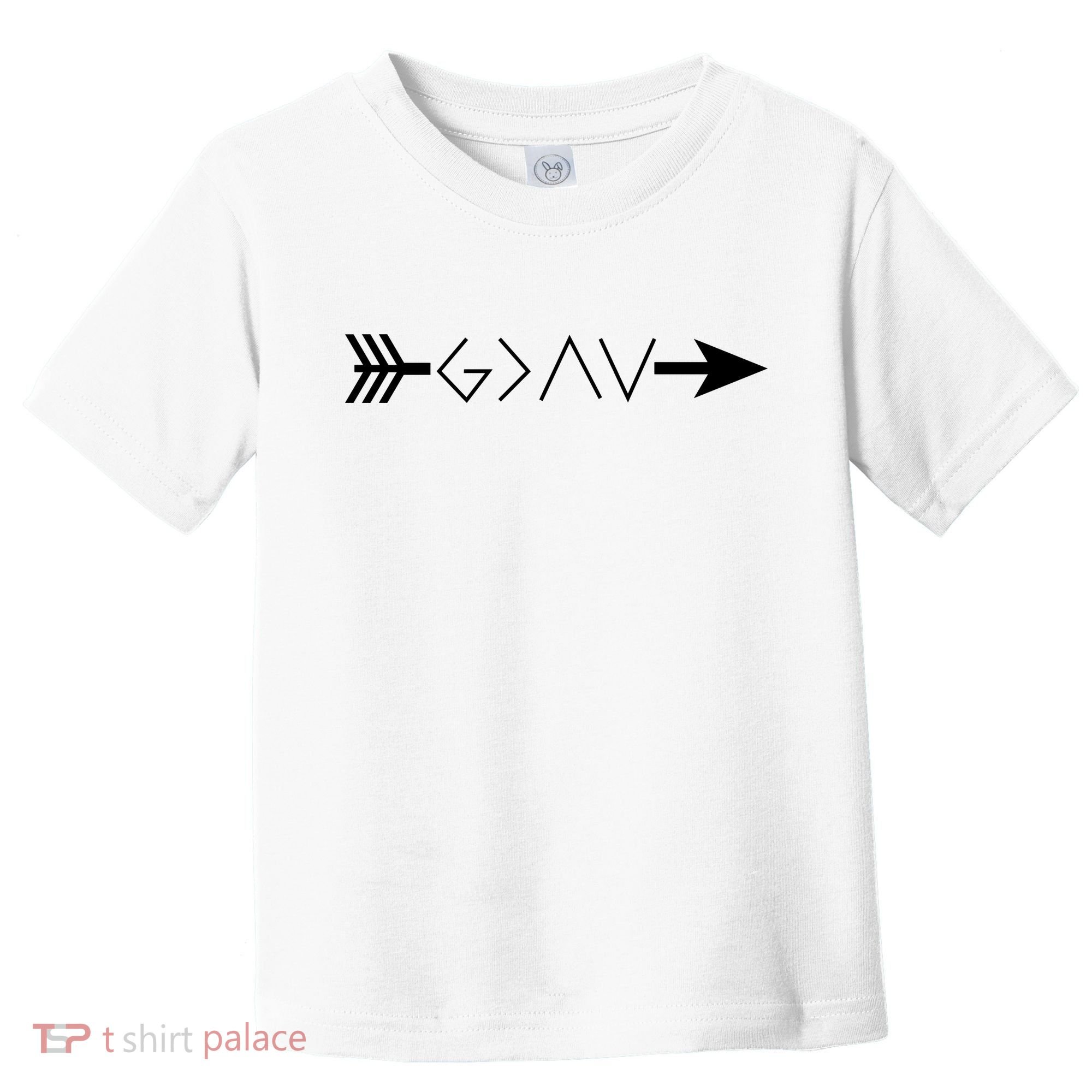Inspirational Christian God Is Greater Than The High And Lows Shooting Arrow Toddler T-Shirt