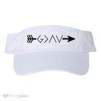 Inspirational Christian God Is Greater Than The High And Lows Shooting Arrow Visor thumb 0