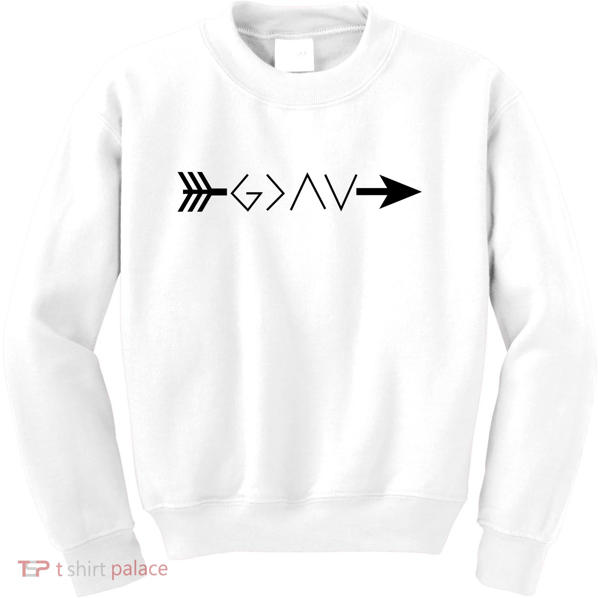 Inspirational Christian God Is Greater Than The High And Lows Shooting Arrow Kids Sweatshirt