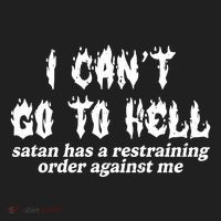 I Cant Go To Hell Satan Has A Restraining Order Against Me Beanie thumb 2