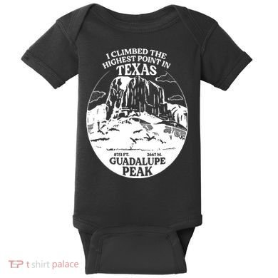 I Climbed Guadalupe Peak- The Highest Point In Texas Baby Bodysuit