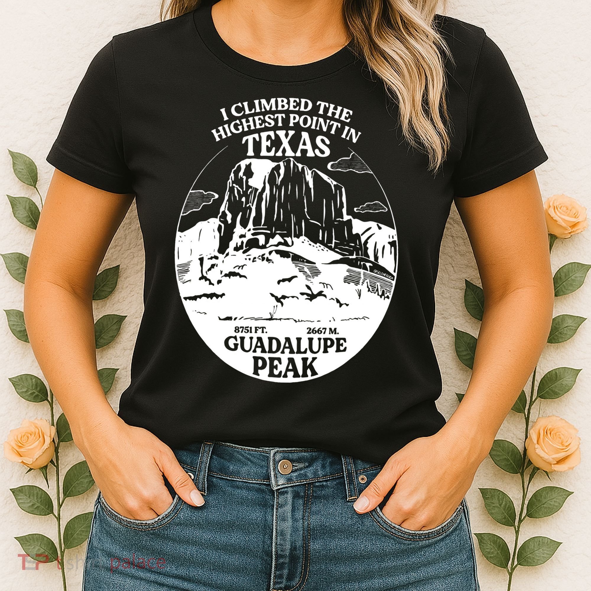 I Climbed Guadalupe Peak- The Highest Point In Texas Women's T-Shirt