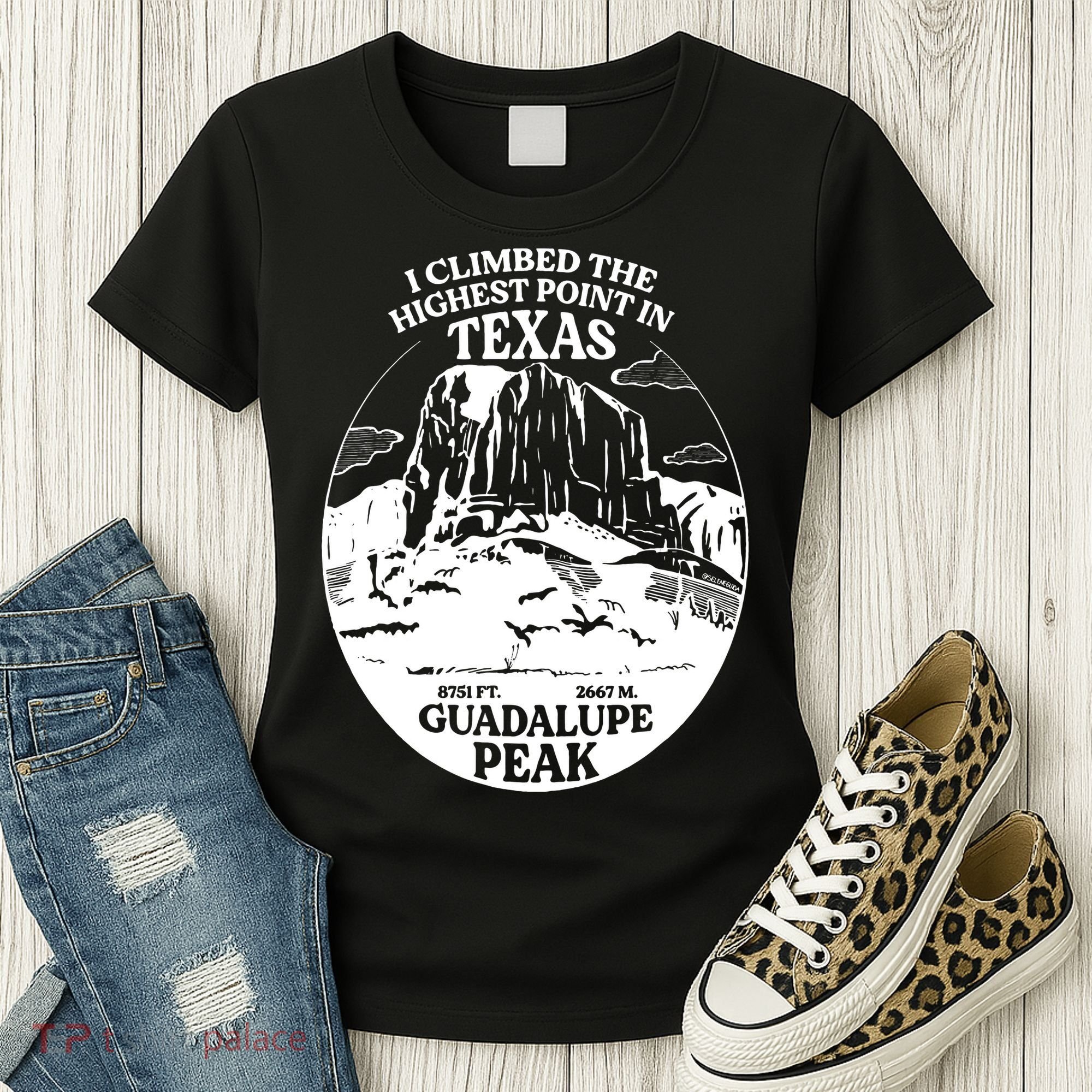 I Climbed Guadalupe Peak- The Highest Point In Texas Women's T-Shirt